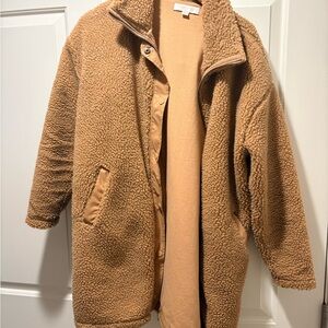 Spiritual Gangster Lexi Sherpa Coat Tan
